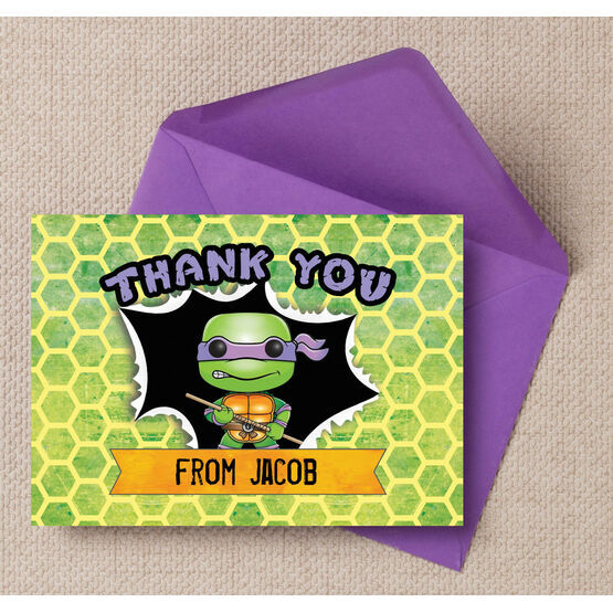 Turtle Superhero Thank You Card