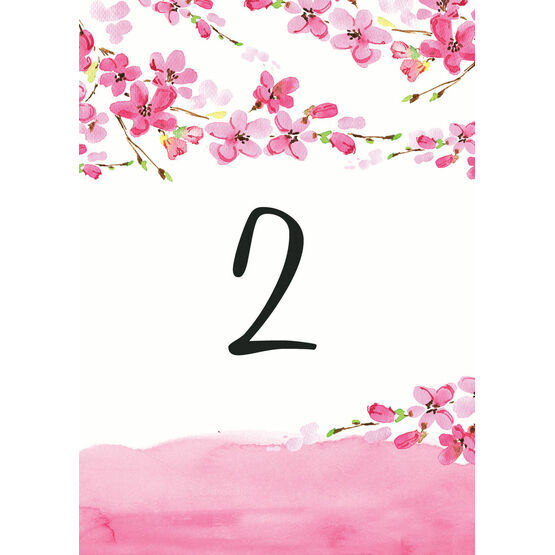 Cherry Blossom Table Number